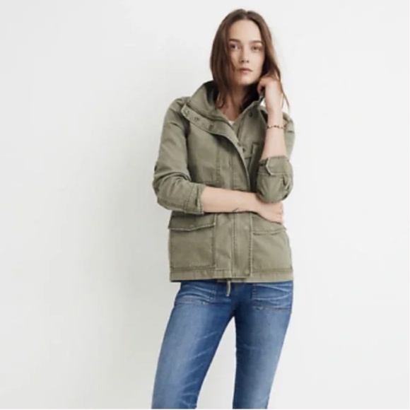 Madewell Fleet Green Utility Jacket - Picture 2 of 12